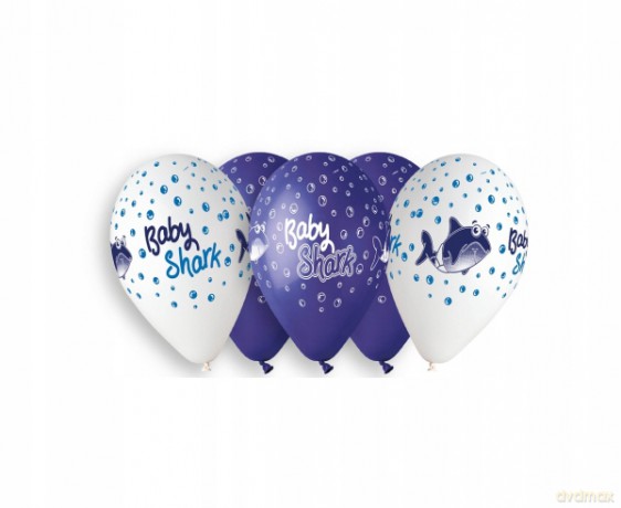 Balony Premium Hel Baby Shark 13 5 szt
