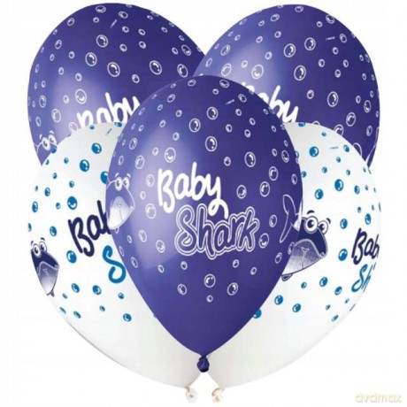 Balony Premium Hel Baby Shark 13 5 szt