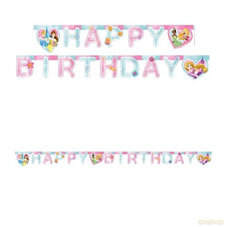 Banner Princess Live Your Story Happy Birthday