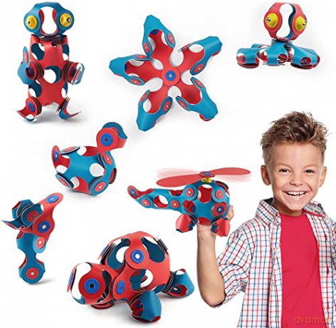 Clixo klocki magnetyczne origami 30 el. flaming turkus [KLOCKI]