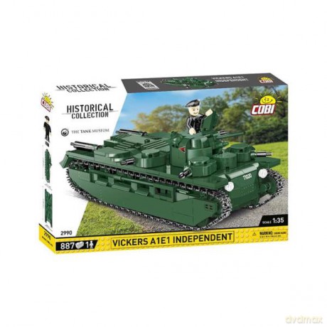 COBI 2990 Historical Collection Great War Brytyjski czołg Vickers A1E1 Independent 887 klocków [KLOCKI]