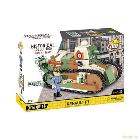 COBI 2991 Historical Collection Great War Francuski czołg Renault FT 304 klocki [KLOCKI]