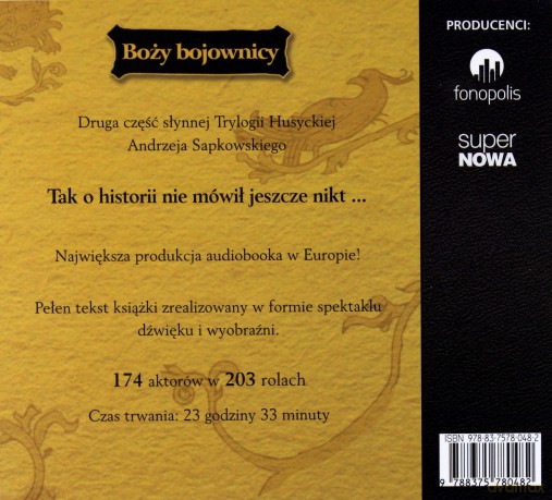Boży bojownicy - Andrzej Sapkowski [AUDIOBOOK] [3CD]