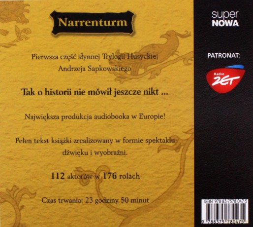Narrenturm - Andrzej Sapkowski (digipack) [AUDIOBOOK] [3CD]