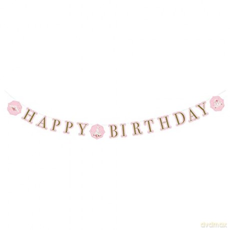 Girlanda papierowa Princess for a Day rozm 170x15 cm