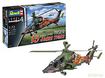 Helikopter do sklejania 1:72 03839 Eurocopter Tiger 15 Jahre Tiger