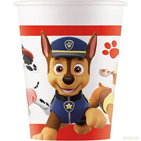 Kubeczki papierowe Psi Patrol 200 ml 8 szt