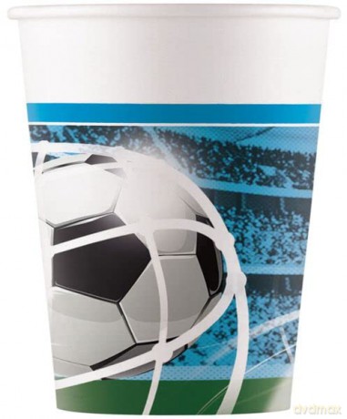 Kubeczki papierowe Soccer Fans 200 ml 8 szt