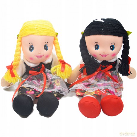 Lalka szmacianka 40 cm 3 wzory mix