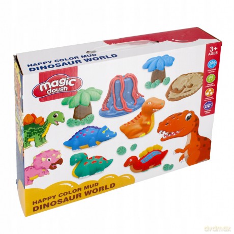 Masa plastyczna z akcesoriami Dino 502469