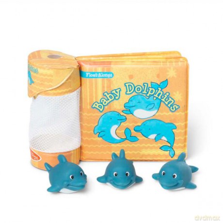 MELISSA Delfinki 3 sztuki + książeczka do kąpieli Baby Dolphins 41201