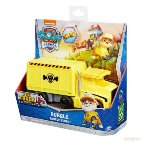PAW PATROL Psi Patrol Ciężarówka z dźwigiem Big Truck Rubble 6065317 Spin Master [FIGURKA]