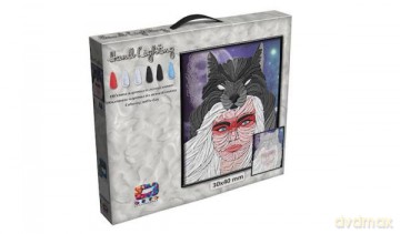 Piankowa masa Moon Light Clay Zrób swój obrazek Wilk 70077 UA