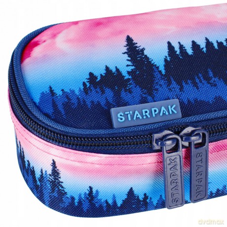 Piórnik saszetka owalna 1 zamek Forest STARPAK