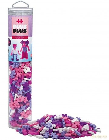 Plus Plus Klocki tuba brokatowe glitter 240 el. 4243 [KLOCKI]