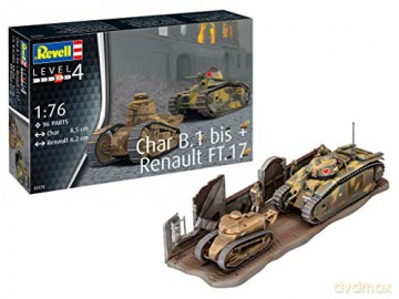 Pojazd 1:76 03278 Czołg Char. B.1 bis - Renault FT.17