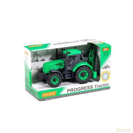 Polesie 91536 Koparka Progress zielona w pudełku