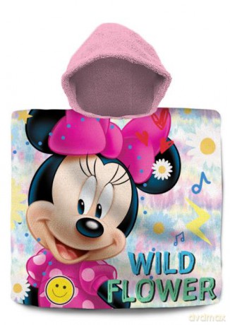 Poncho kąpielowe 60x120 cm Minnie Mouse WD21544 Kids Euroswan