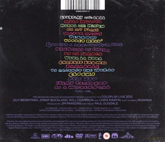 Coldplay: Live 2012  [CD]+[DVD]