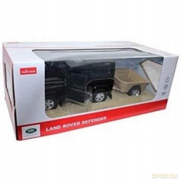 Samochód Land Rover Defender akmulator + przyczepa 1:14