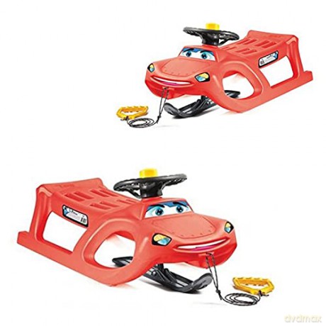 Sanki plastikowe CAR DRIVE CONTROL czerwone 7064024