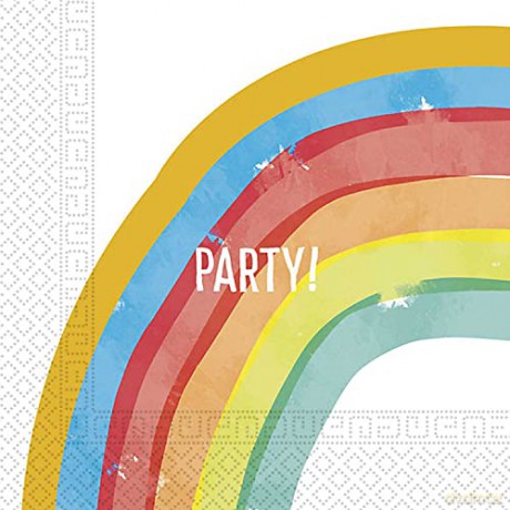 Serwetki papierowe Rainbow Party rozm 33x33 cm