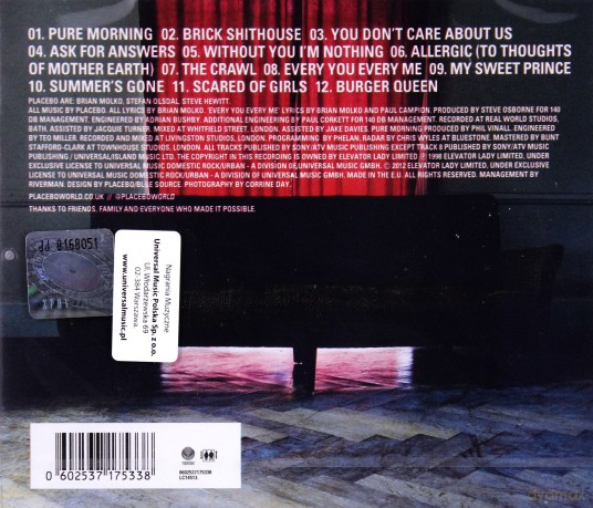 Placebo: Without You I'm Nothing [CD]