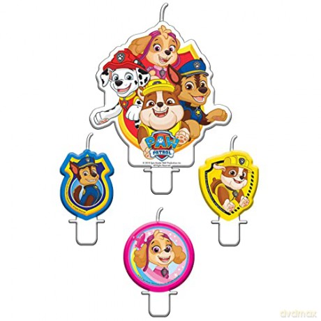 Świeczki Paw Patrol 4 szt 9903829