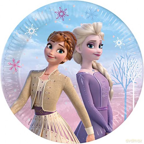 Talerzyki papierowe Frozen 2 23 cm 8 szt