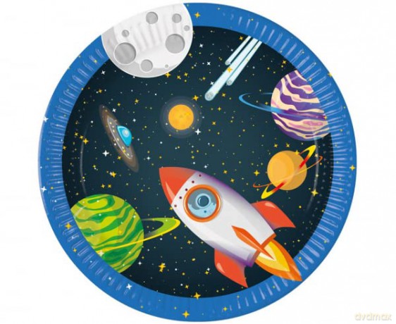 Talerzyki papierowe Kosmos 23 cm 8 szt