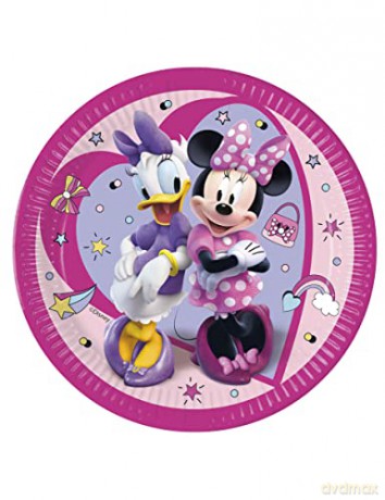 Talerzyki papierowe Minnie Junior 23 cm 8 szt