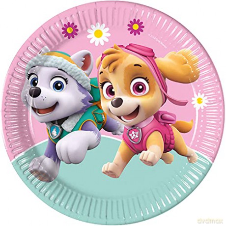 Talerzyki papierowe Psi Patrol 23 cm 8 szt