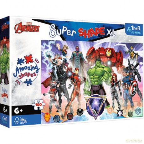 TREFL 160 el. XL Odwaga Avengers. Marvel The Avengers 50023 [PUZZLE]