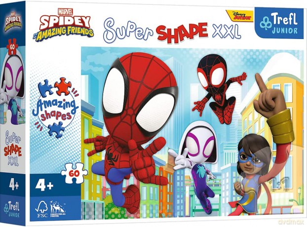 TREFL 60 el. XXL Sprytny Spiday. Spidey and his Amazing Friends 50012 [PUZZLE]