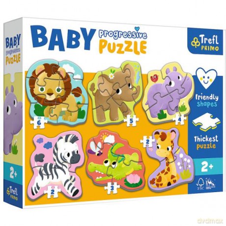 TREFL Baby Progressive Safari 44002 [PUZZLE]