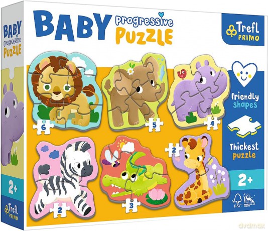 TREFL Baby Progressive Safari 44002 [PUZZLE]