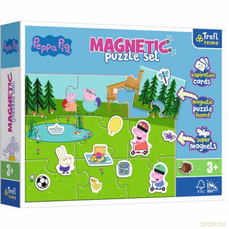TREFL magnetyczne Zabawy Peppy. Peppa Pig 93164 [PUZZLE]