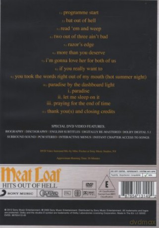 Meat Loaf: Hits Out Of Hell [DVD]