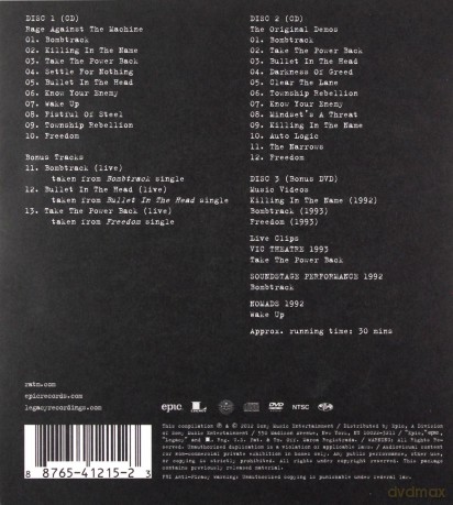Rage Against The Machine: Rage Against The Machine - Xx (20th Anniversary Special Edition) (digipack) [3CD]