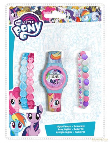 Zegarek cyfrowy z bransoletkami My Little Pony MLP17013 Kids Euroswan