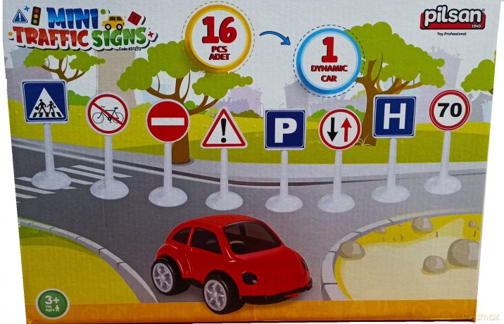 Zestaw znaków drogowych 032738 [FIGURKA]