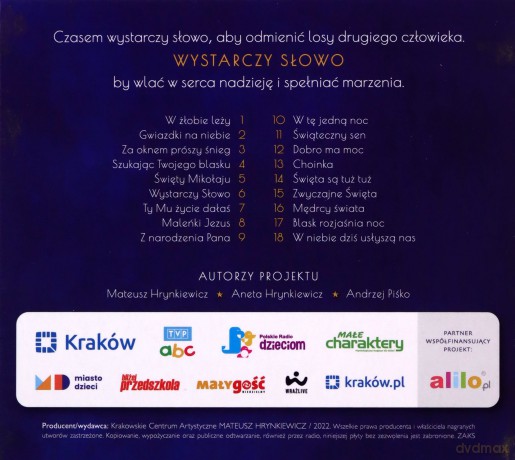 Krakowski Chór Dziecięcy: Wystarczy Słowo [CD]