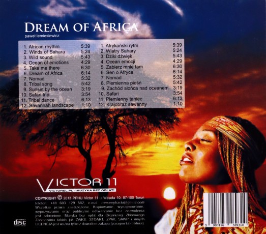 Paweł Lemiesiewicz: Dream of Africa [CD]