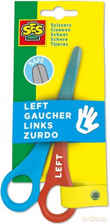 Bezpieczne nożyczki dla małych leworęcznych dzieci