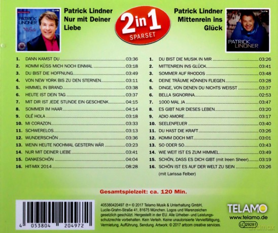 Patrick Lindner: 2 in 1 [2CD]