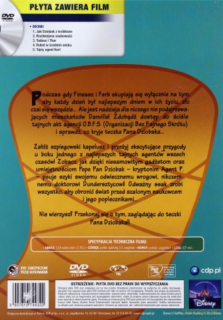 Fineasz i Ferb: Z teczki Pana Dziobaka (Disney) [DVD]