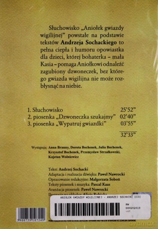 Aniołek Gwiazdy Wigilijnej - Andrzej Sochacki [CD]