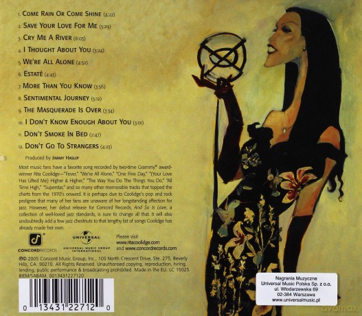 Coolidge Rita: And So Is Love [CD]