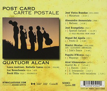 Alcan String Quartet-Carte Postal [CD]