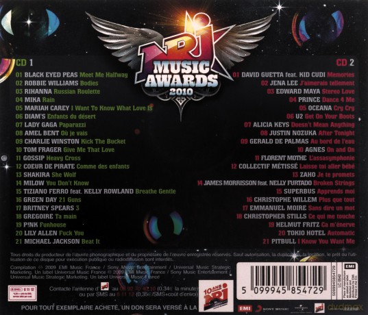 Nrj Music Awards 2010 [2CD]